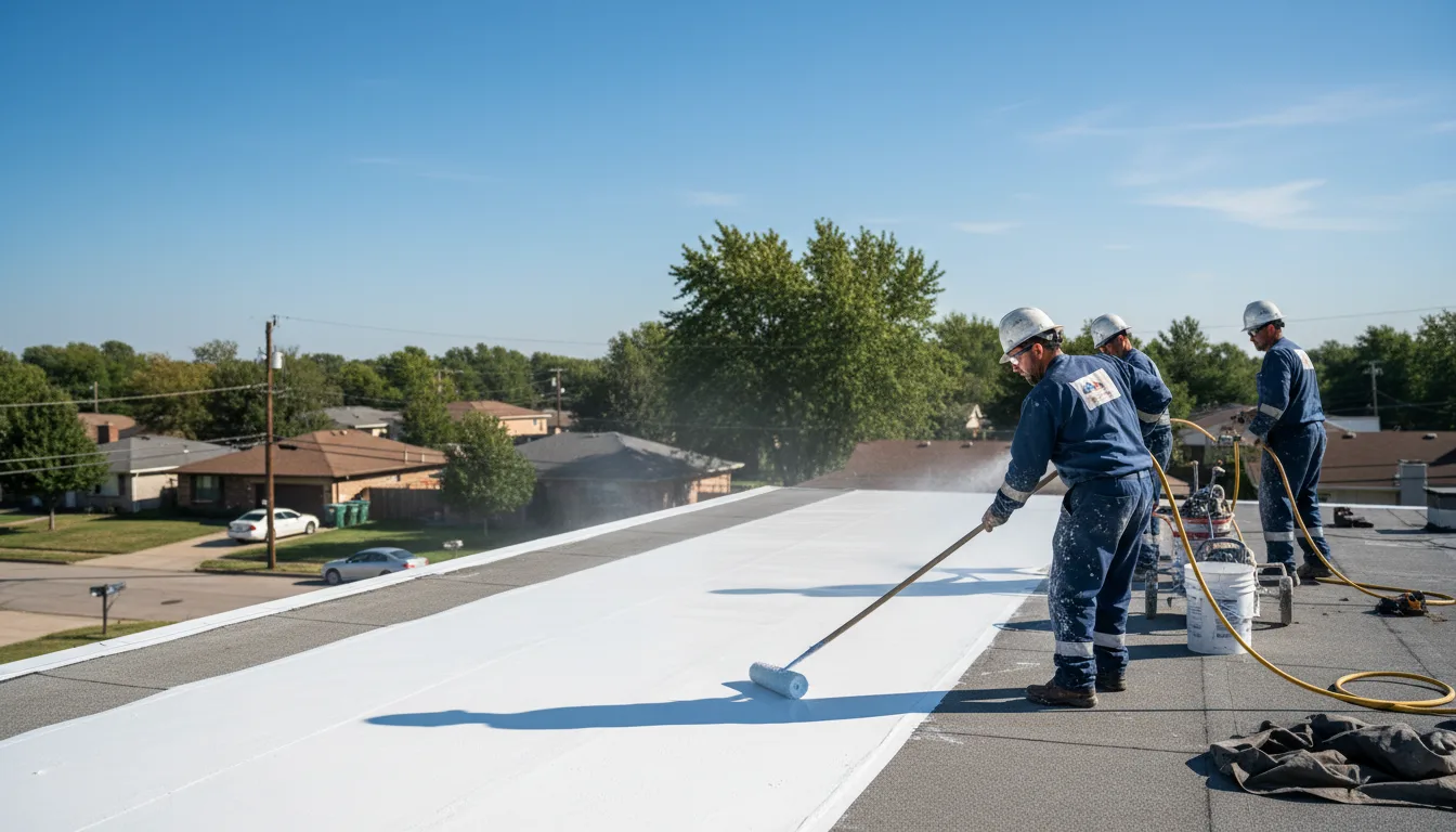 Commercial roof coating in Eckert, CO near me